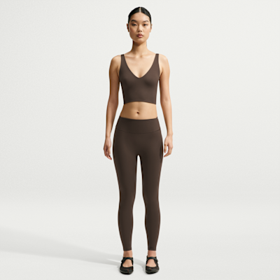 NikeSKIMS Matte Women's V-Neck Long-Line Bra. Nike.com